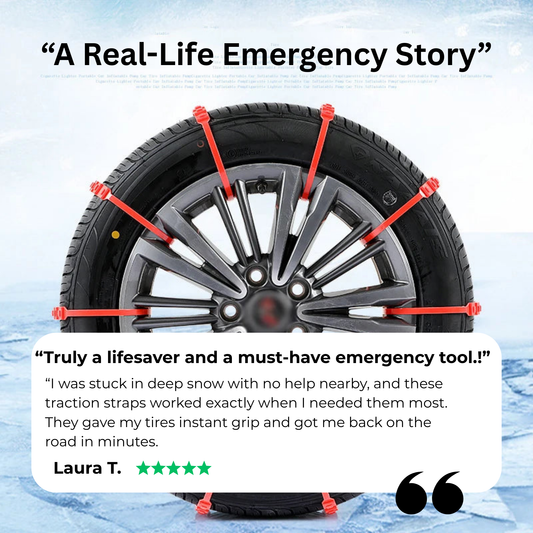 RoadRelief™ Emergency Tire Traction Straps