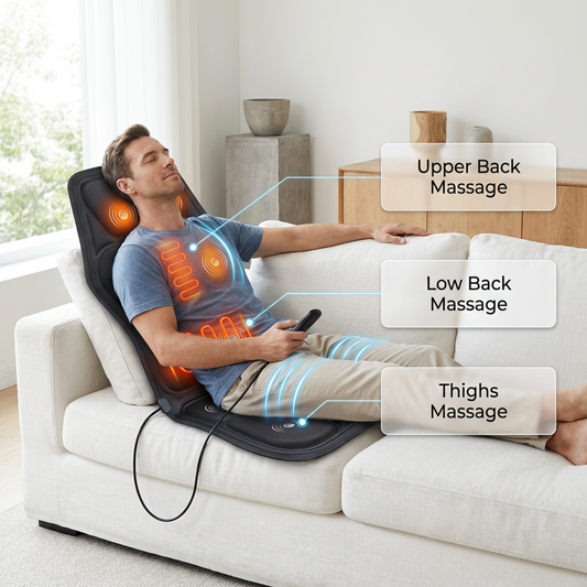 ThermaRelief™ Heated Full-Body Massage Seat Cushion